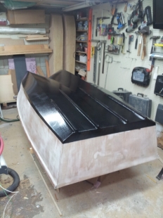 little hickman sea sled dinghy build by fred in wisc